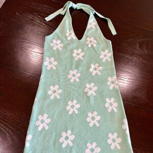 Hollister Floral Mini Halter Dress - Size Medium
